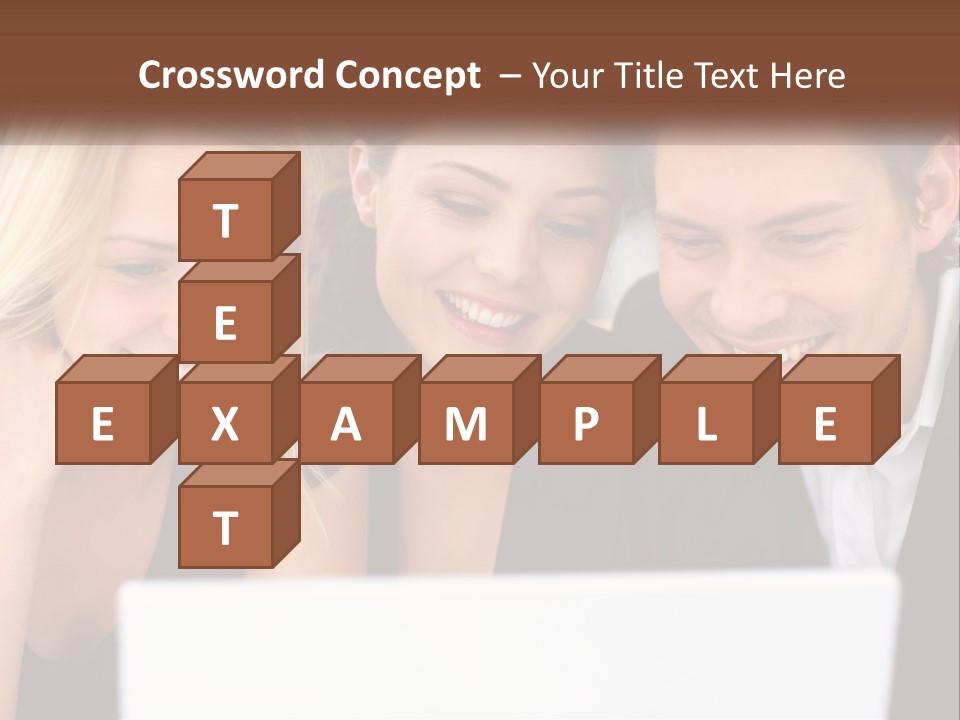 A Group Of People Looking At A Laptop Screen PowerPoint Template