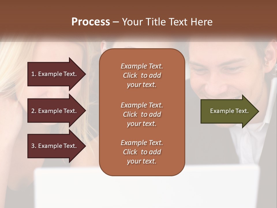 A Group Of People Looking At A Laptop Screen PowerPoint Template