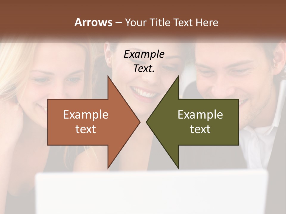 A Group Of People Looking At A Laptop Screen PowerPoint Template