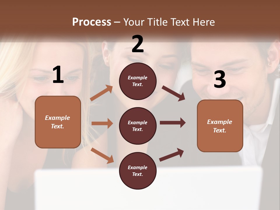 A Group Of People Looking At A Laptop Screen PowerPoint Template