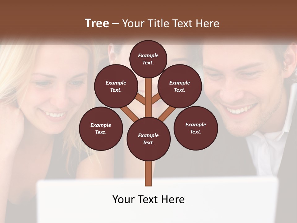 A Group Of People Looking At A Laptop Screen PowerPoint Template