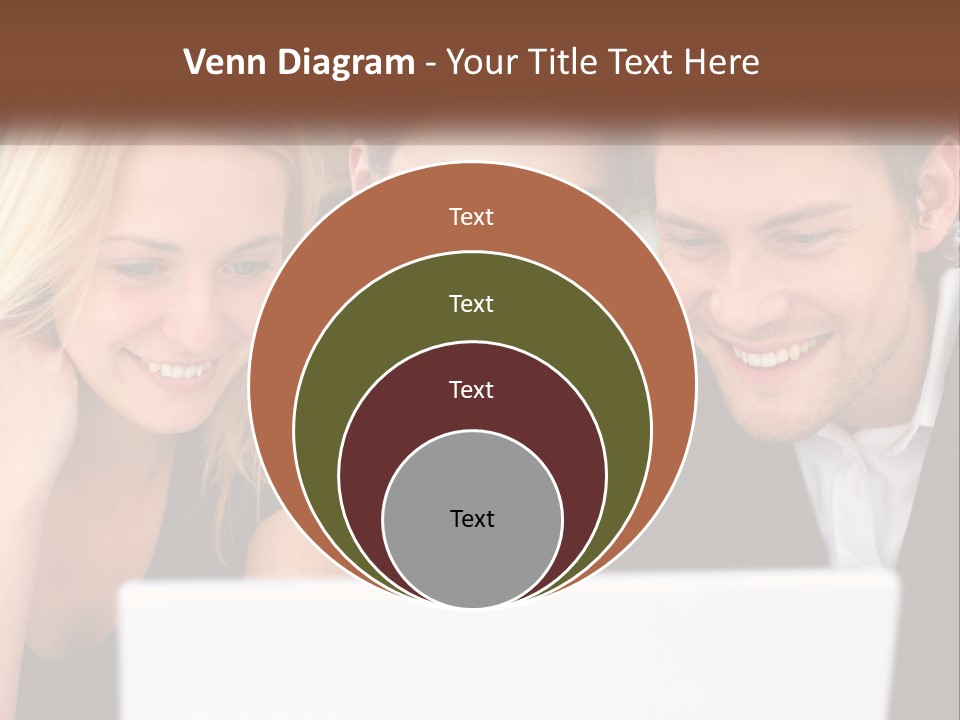 A Group Of People Looking At A Laptop Screen PowerPoint Template