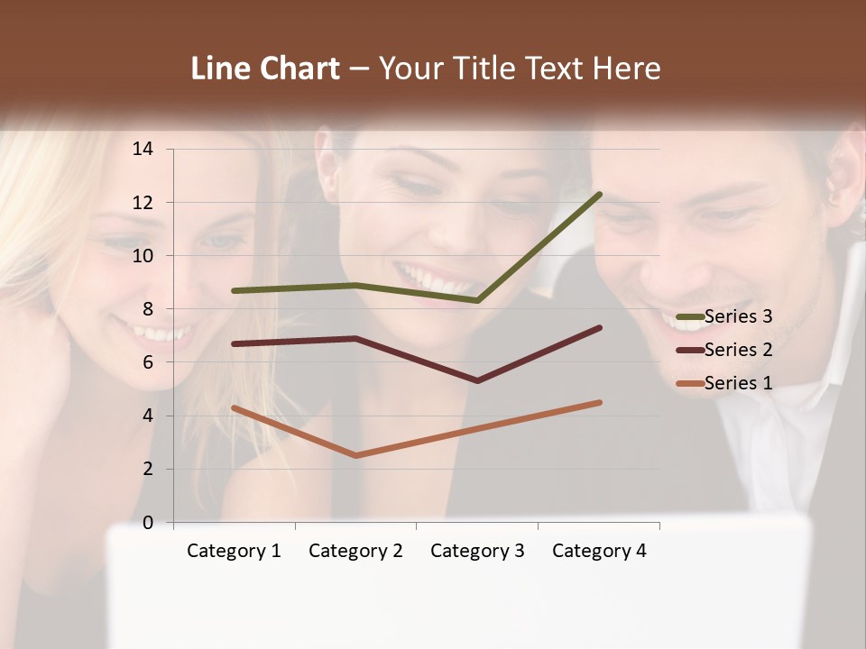 A Group Of People Looking At A Laptop Screen PowerPoint Template