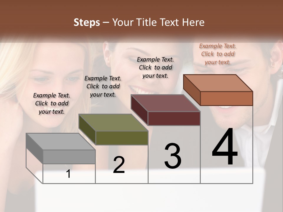 A Group Of People Looking At A Laptop Screen PowerPoint Template