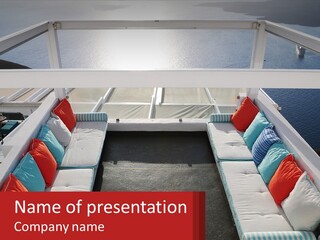 Office Santorini Space PowerPoint Template