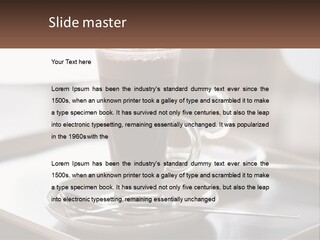 Spoon Cappuchino Espresso PowerPoint Template