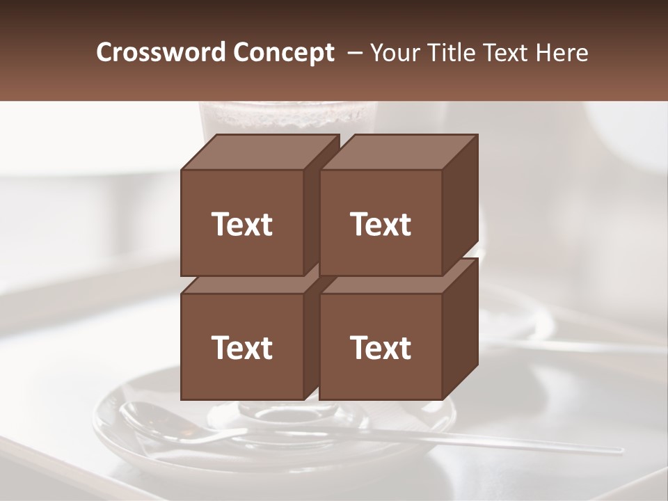 Spoon Cappuchino Espresso PowerPoint Template