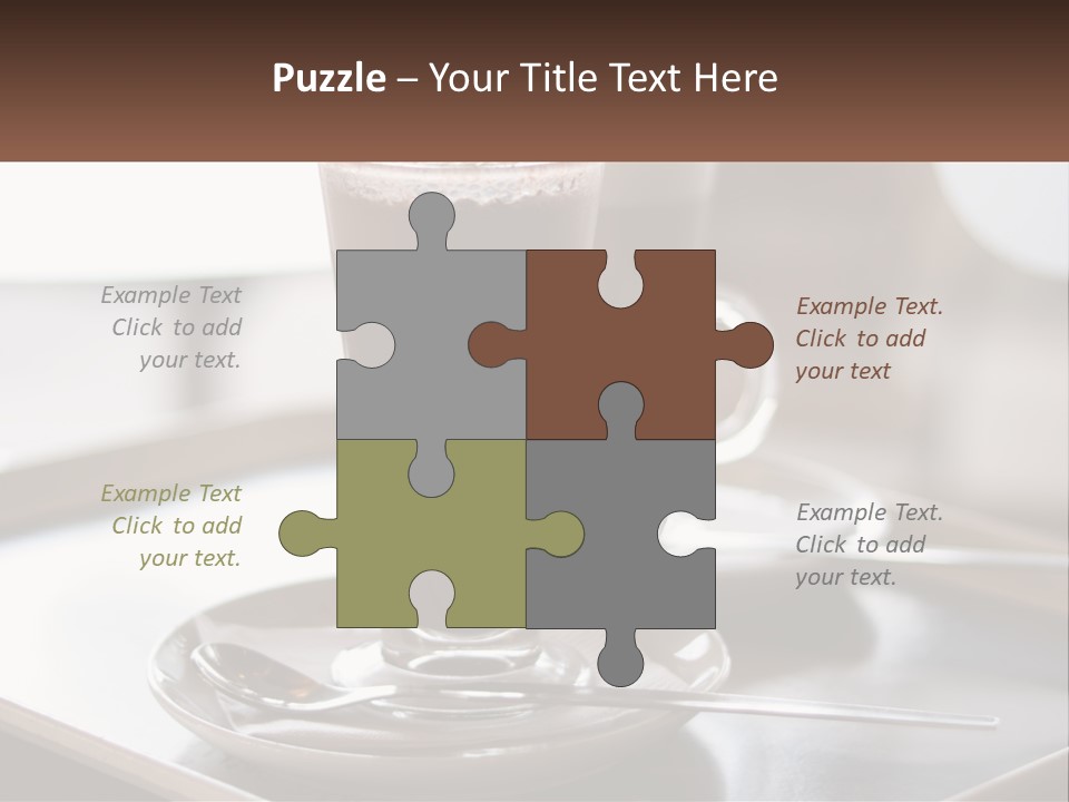 Spoon Cappuchino Espresso PowerPoint Template