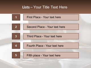 Spoon Cappuchino Espresso PowerPoint Template