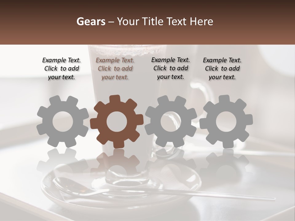 Spoon Cappuchino Espresso PowerPoint Template