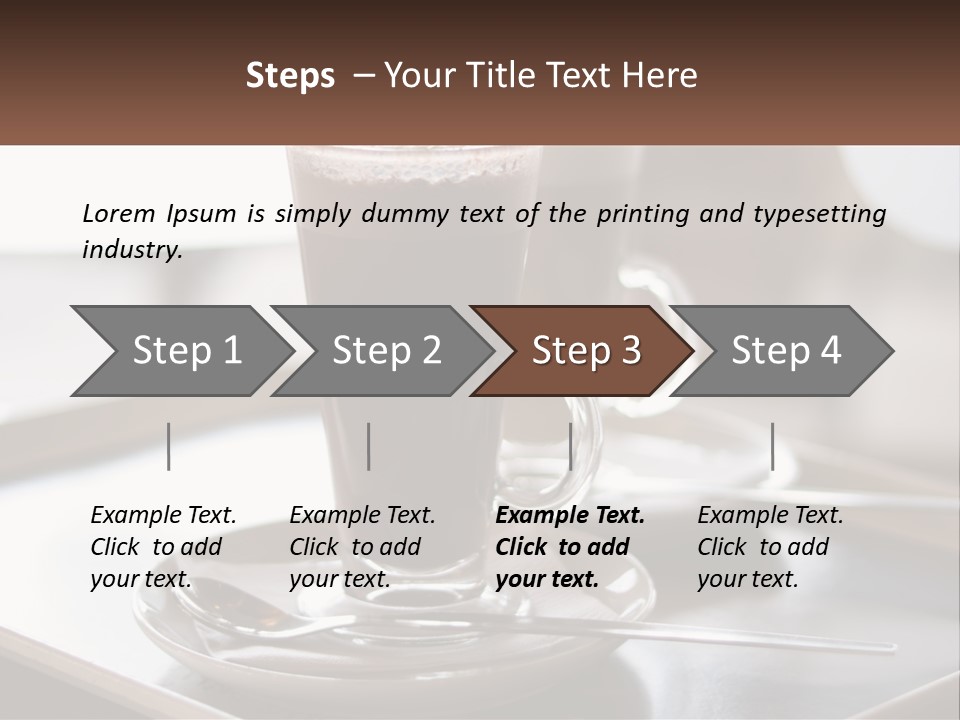 Spoon Cappuchino Espresso PowerPoint Template