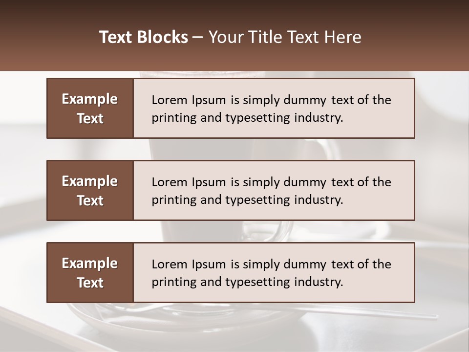 Spoon Cappuchino Espresso PowerPoint Template