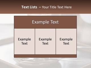 Spoon Cappuchino Espresso PowerPoint Template