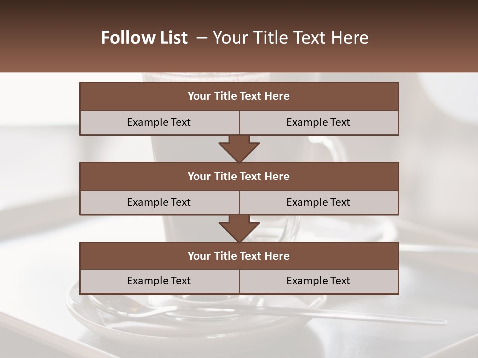 Spoon Cappuchino Espresso PowerPoint Template