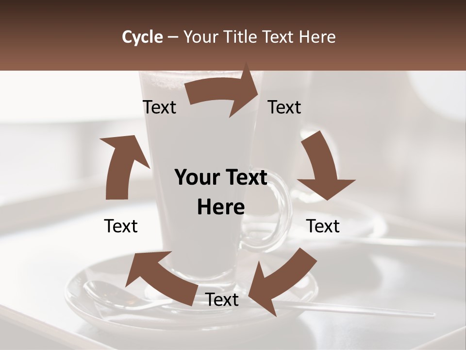 Spoon Cappuchino Espresso PowerPoint Template