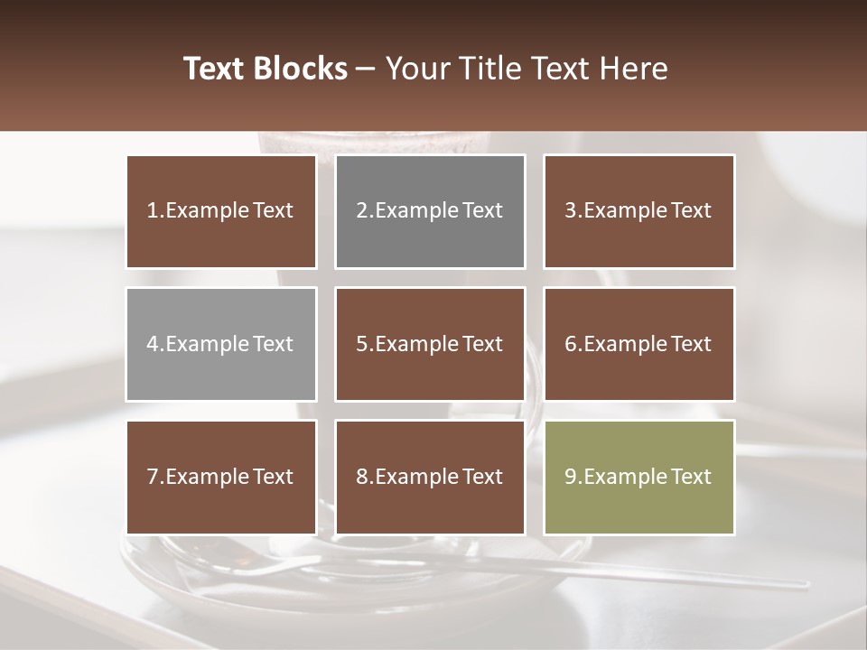 Spoon Cappuchino Espresso PowerPoint Template