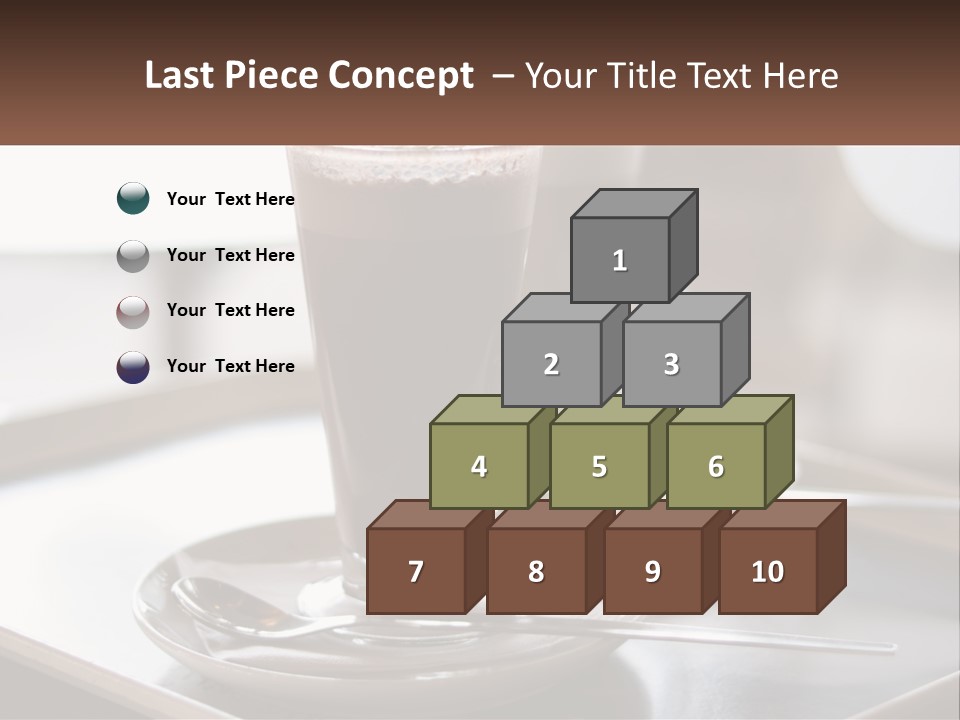 Spoon Cappuchino Espresso PowerPoint Template