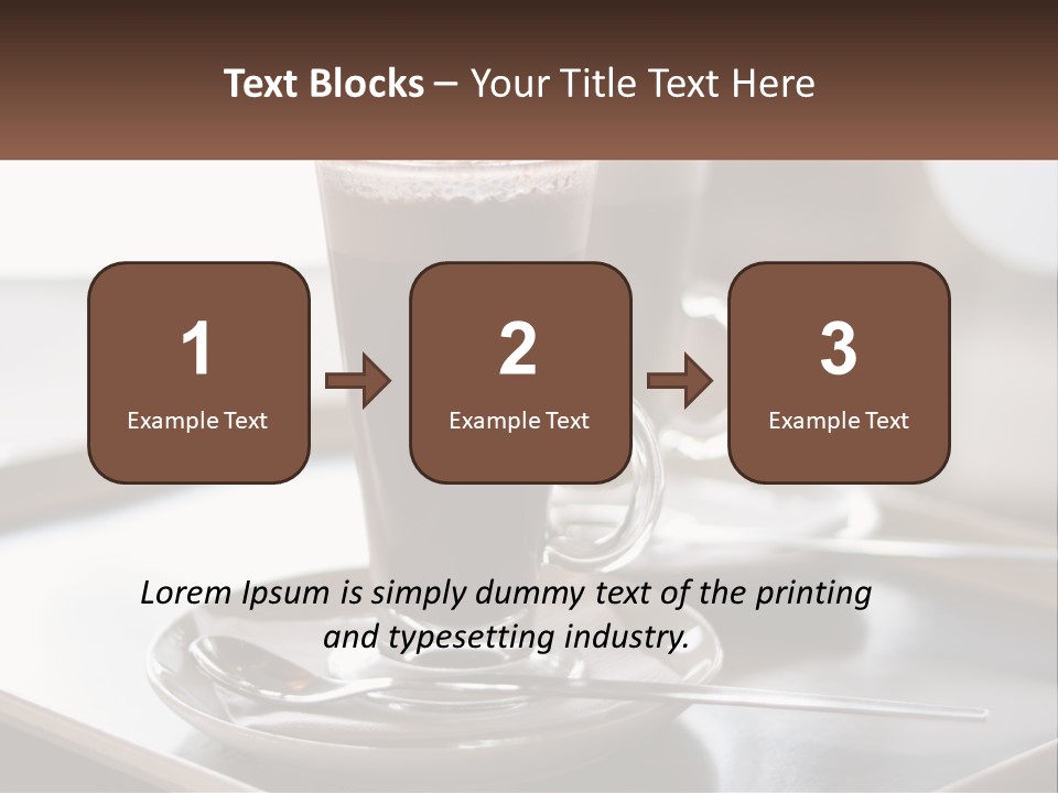 Spoon Cappuchino Espresso PowerPoint Template