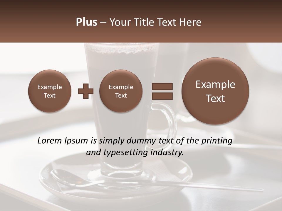 Spoon Cappuchino Espresso PowerPoint Template