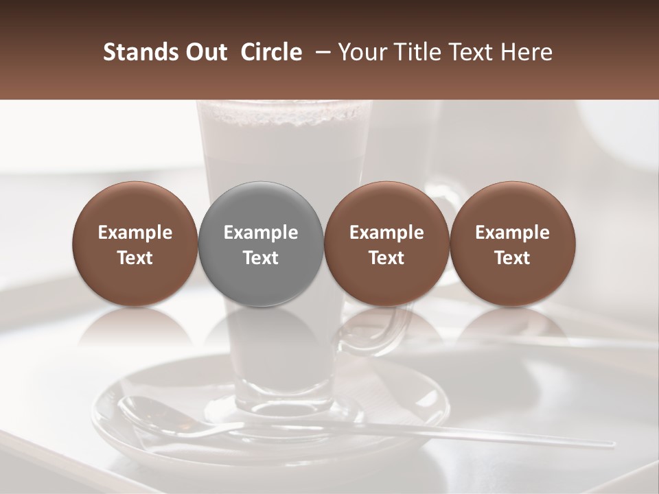 Spoon Cappuchino Espresso PowerPoint Template