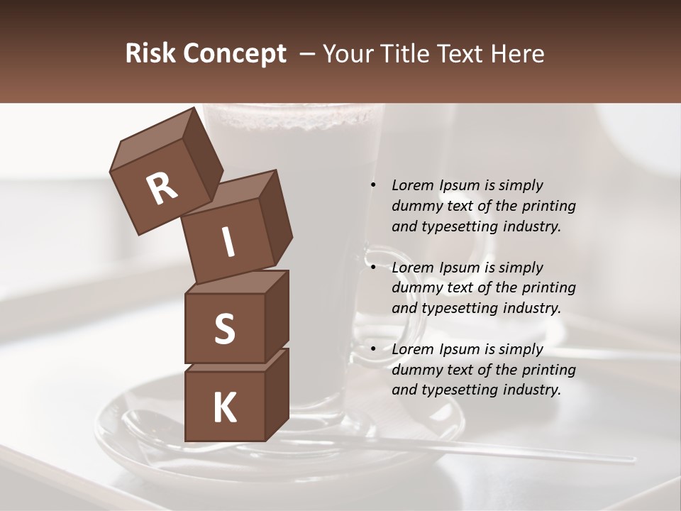 Spoon Cappuchino Espresso PowerPoint Template