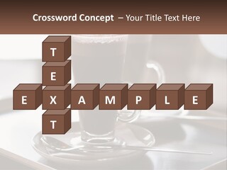Spoon Cappuchino Espresso PowerPoint Template