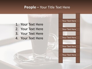 Spoon Cappuchino Espresso PowerPoint Template