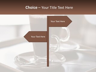 Spoon Cappuchino Espresso PowerPoint Template