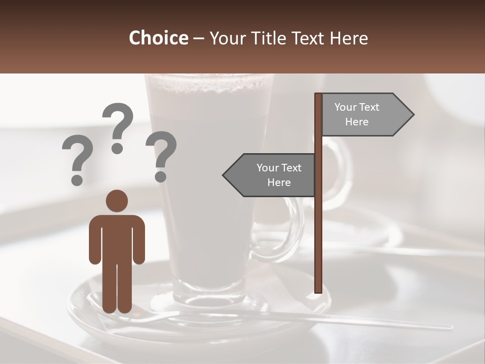 Spoon Cappuchino Espresso PowerPoint Template