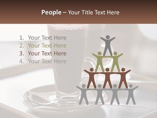Spoon Cappuchino Espresso PowerPoint Template