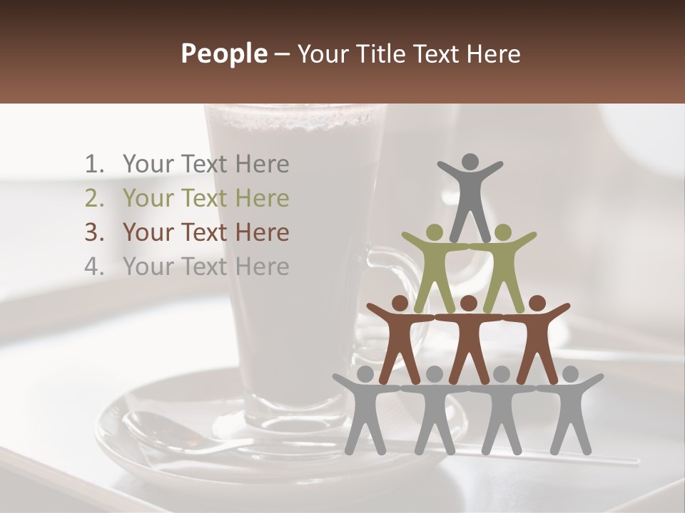 Spoon Cappuchino Espresso PowerPoint Template