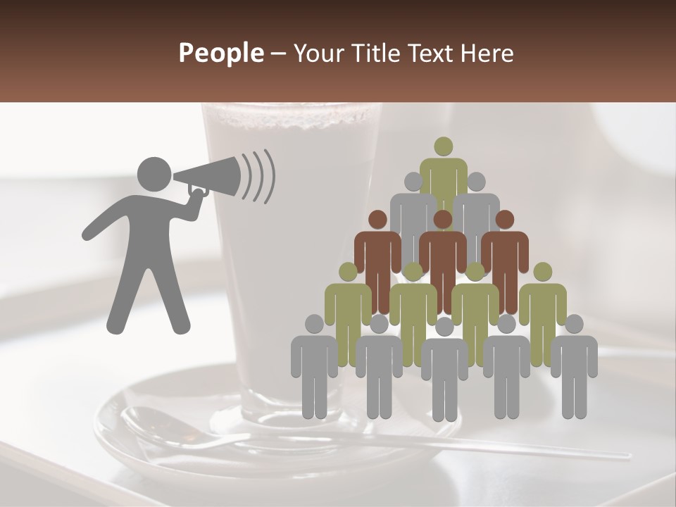 Spoon Cappuchino Espresso PowerPoint Template