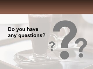 Spoon Cappuchino Espresso PowerPoint Template