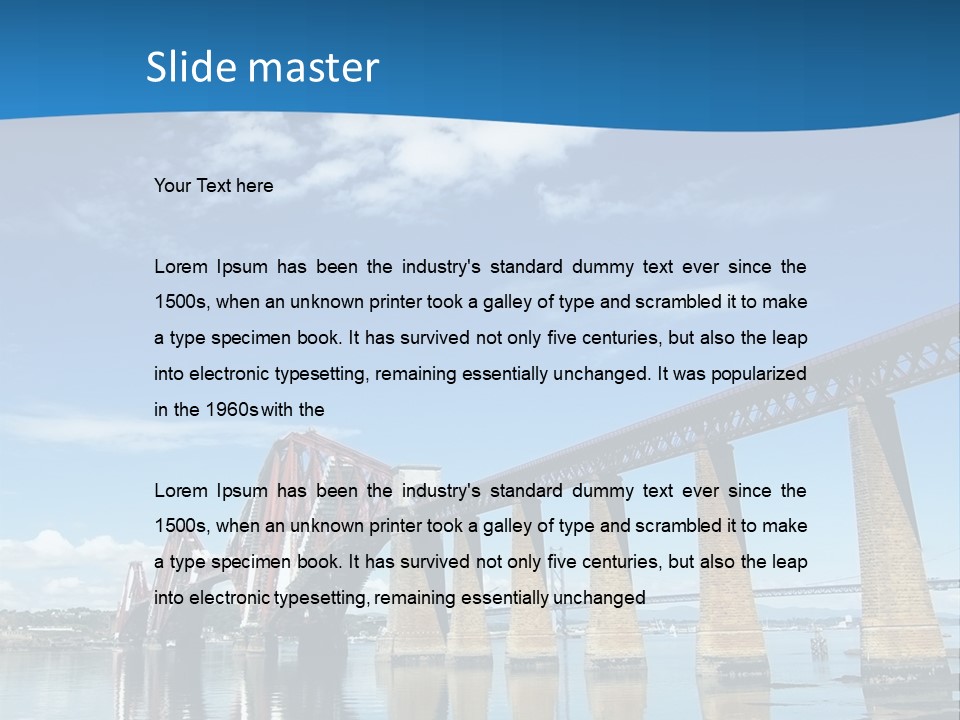 Railway Landscape Scottish PowerPoint Template