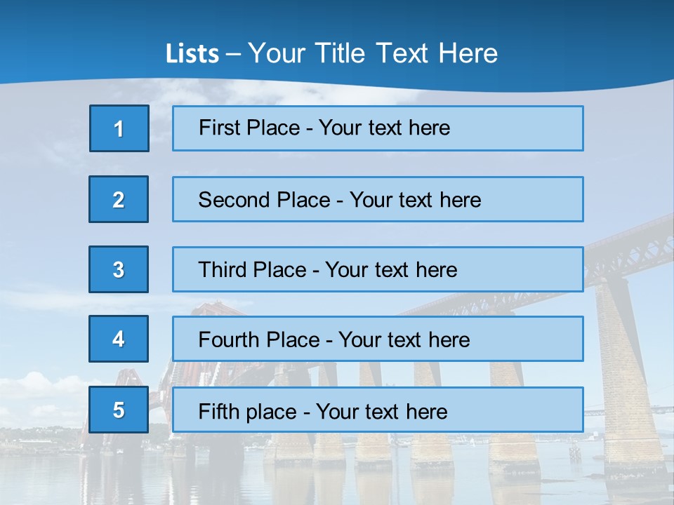 Railway Landscape Scottish PowerPoint Template