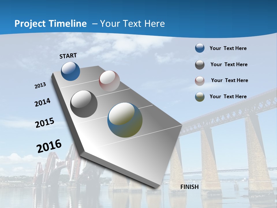 Railway Landscape Scottish PowerPoint Template