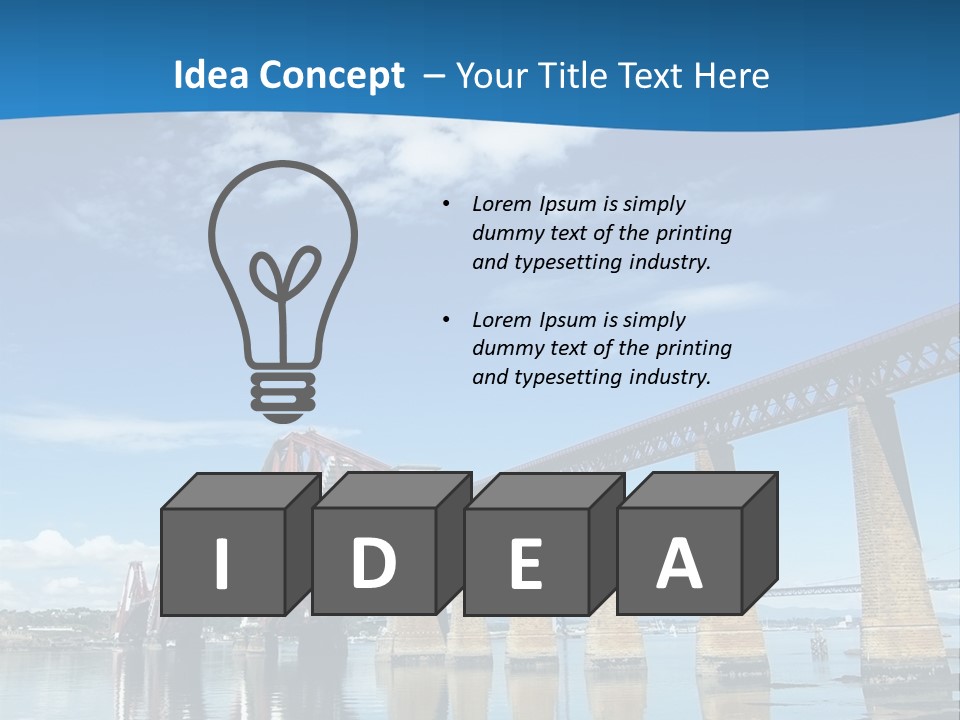 Railway Landscape Scottish PowerPoint Template