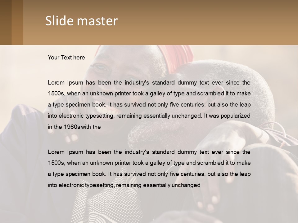 Afroamerican American Sentimental PowerPoint Template