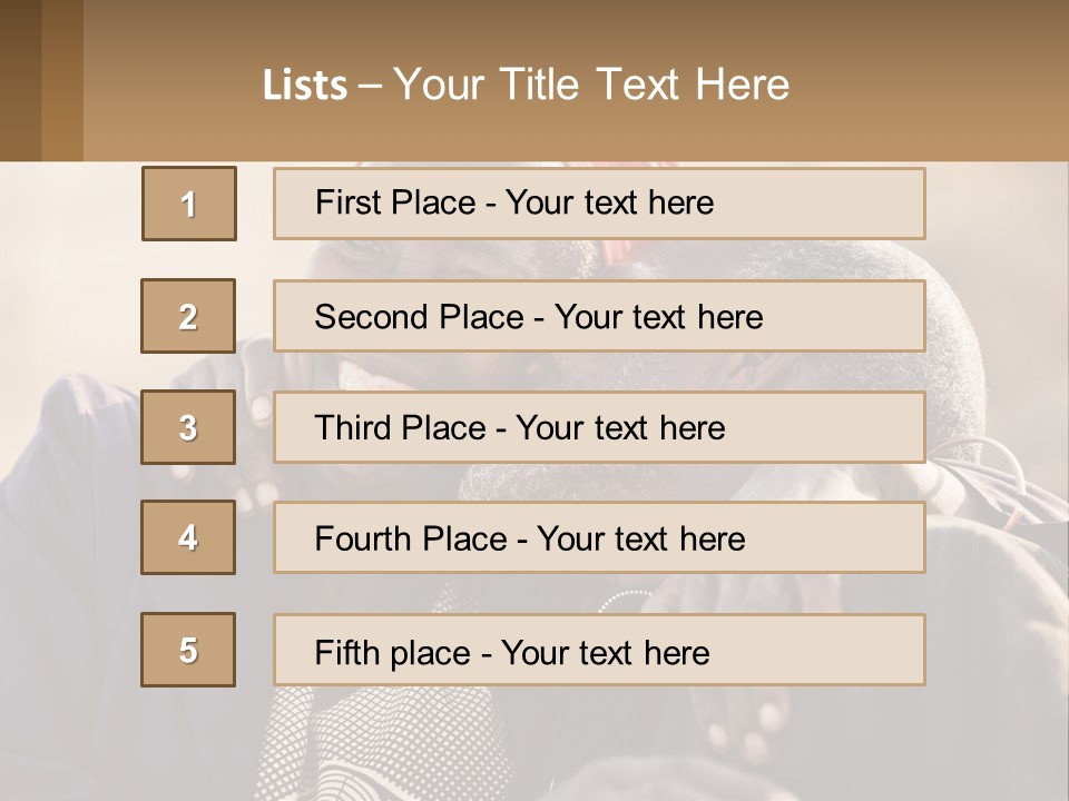 Afroamerican American Sentimental PowerPoint Template
