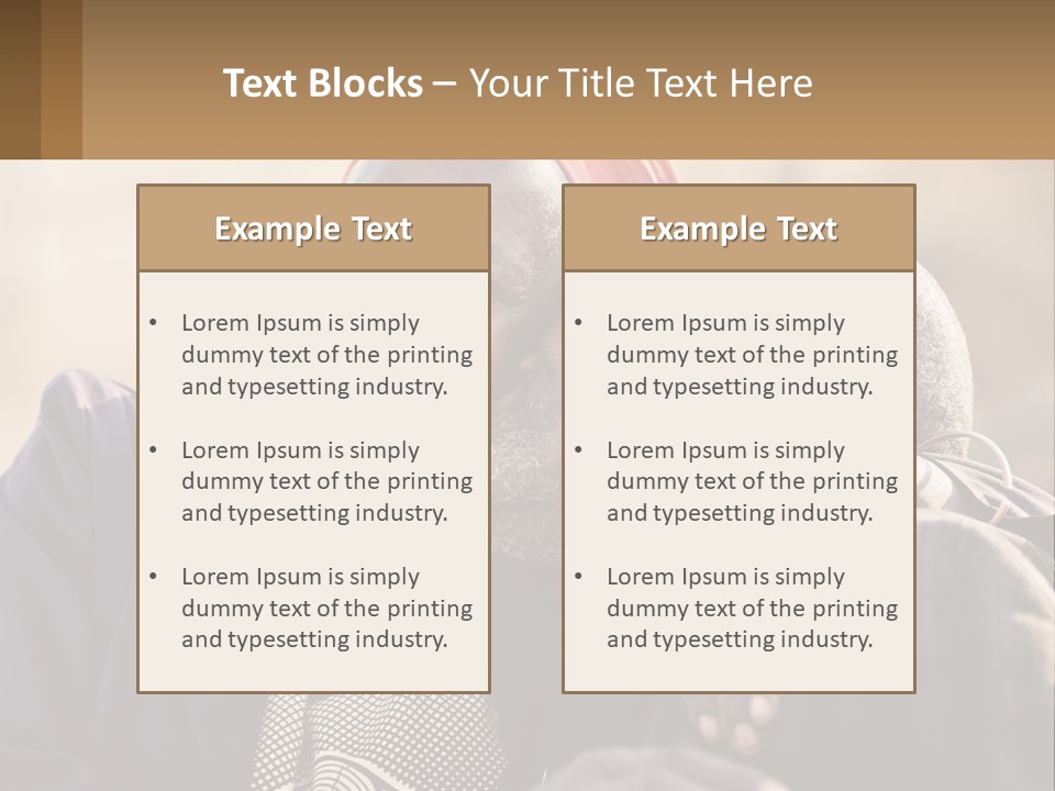 Afroamerican American Sentimental PowerPoint Template