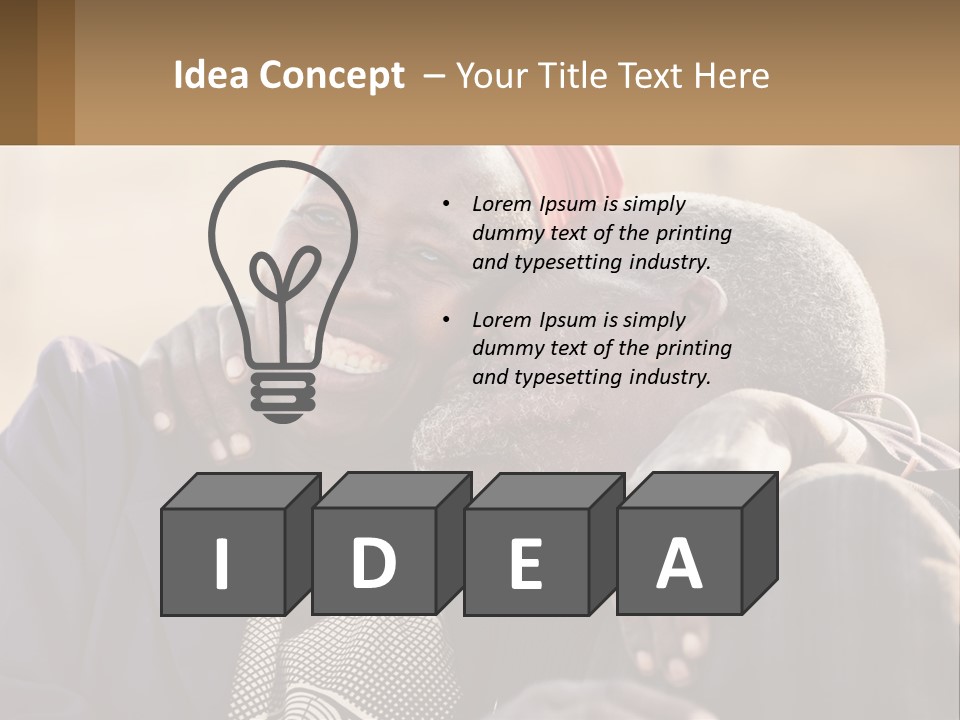 Afroamerican American Sentimental PowerPoint Template