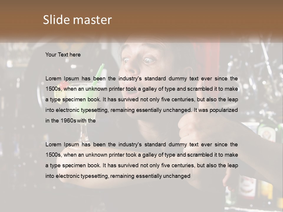 Flavor Sour Margarita PowerPoint Template