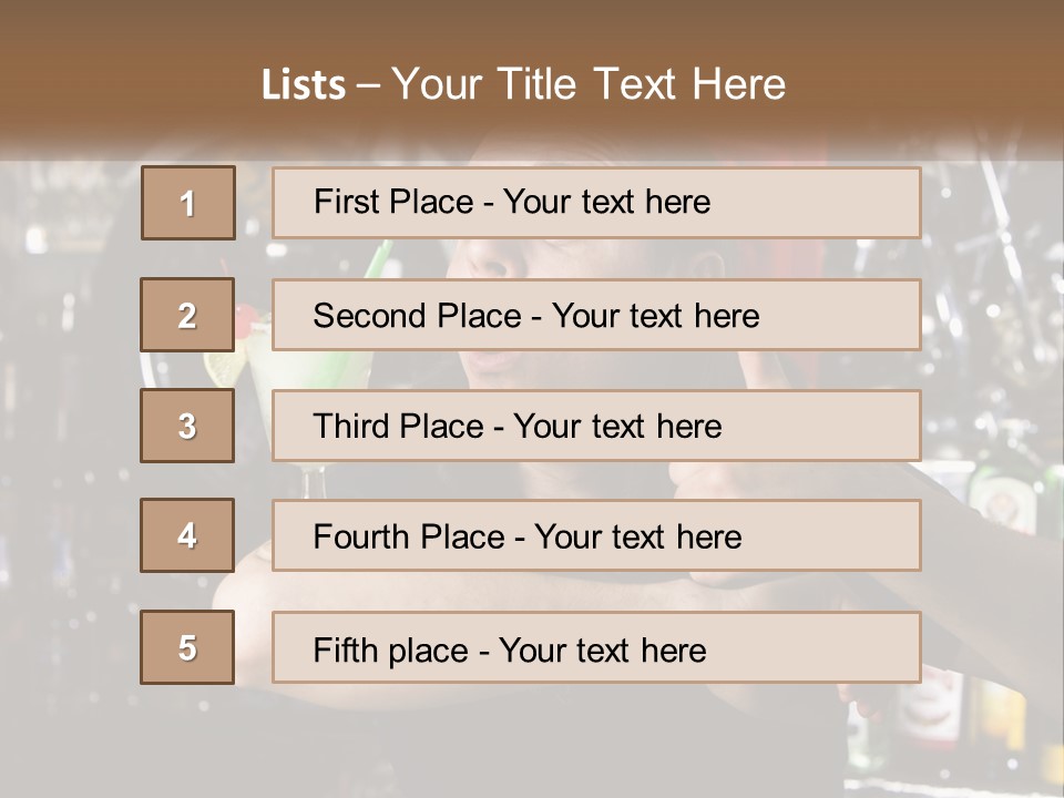 Flavor Sour Margarita PowerPoint Template