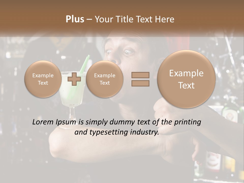 Flavor Sour Margarita PowerPoint Template