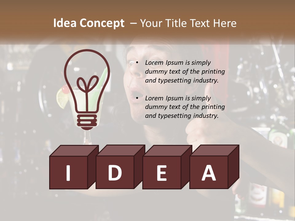 Flavor Sour Margarita PowerPoint Template