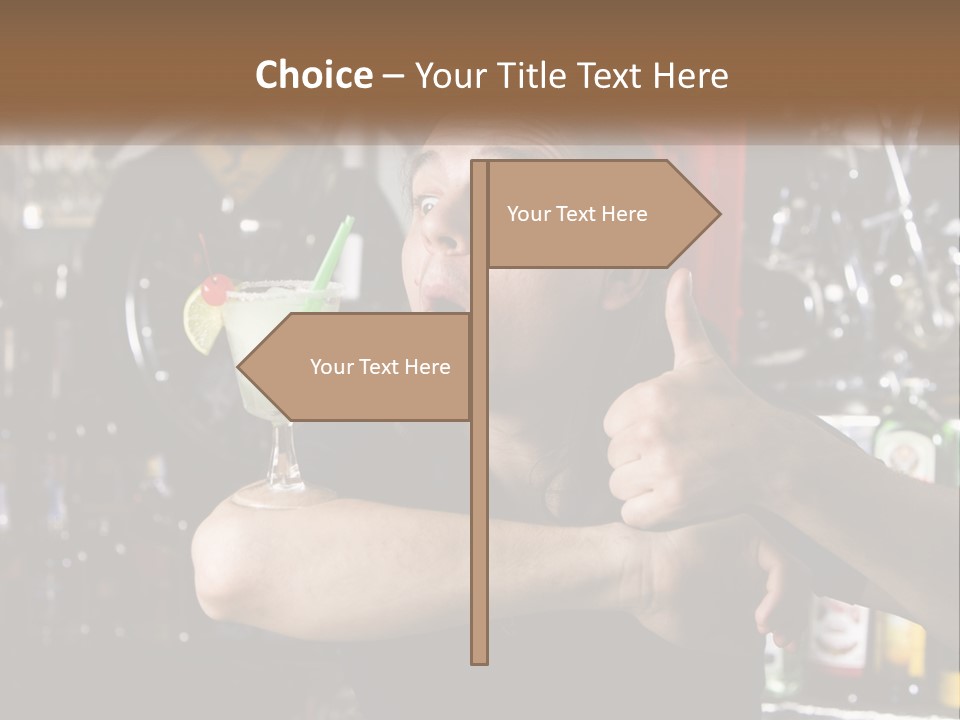 Flavor Sour Margarita PowerPoint Template