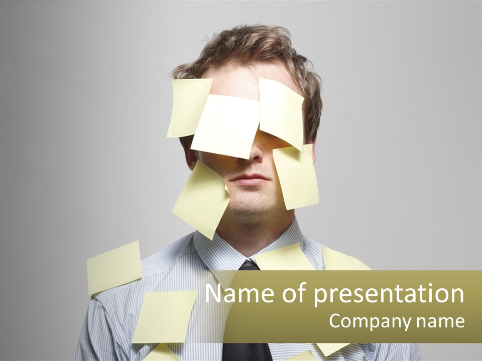 Business White Reminder PowerPoint Template