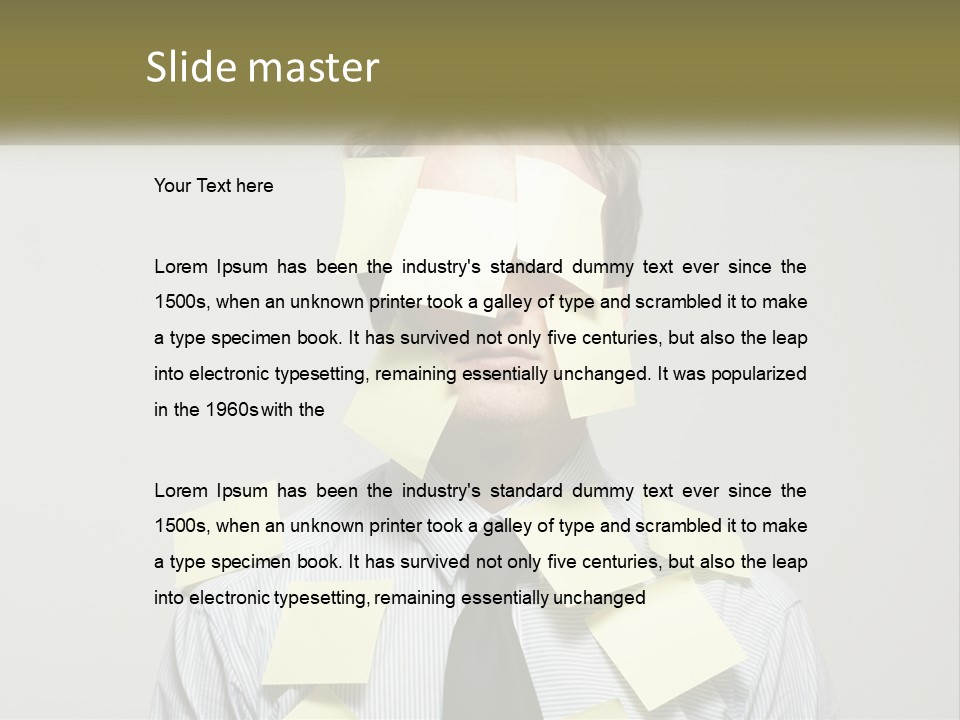 Business White Reminder PowerPoint Template