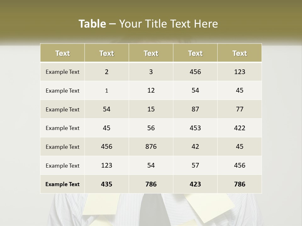 Business White Reminder PowerPoint Template