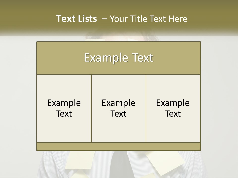 Business White Reminder PowerPoint Template